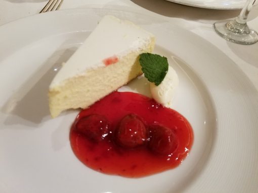 A pictuare of cheesecake and not baby poop